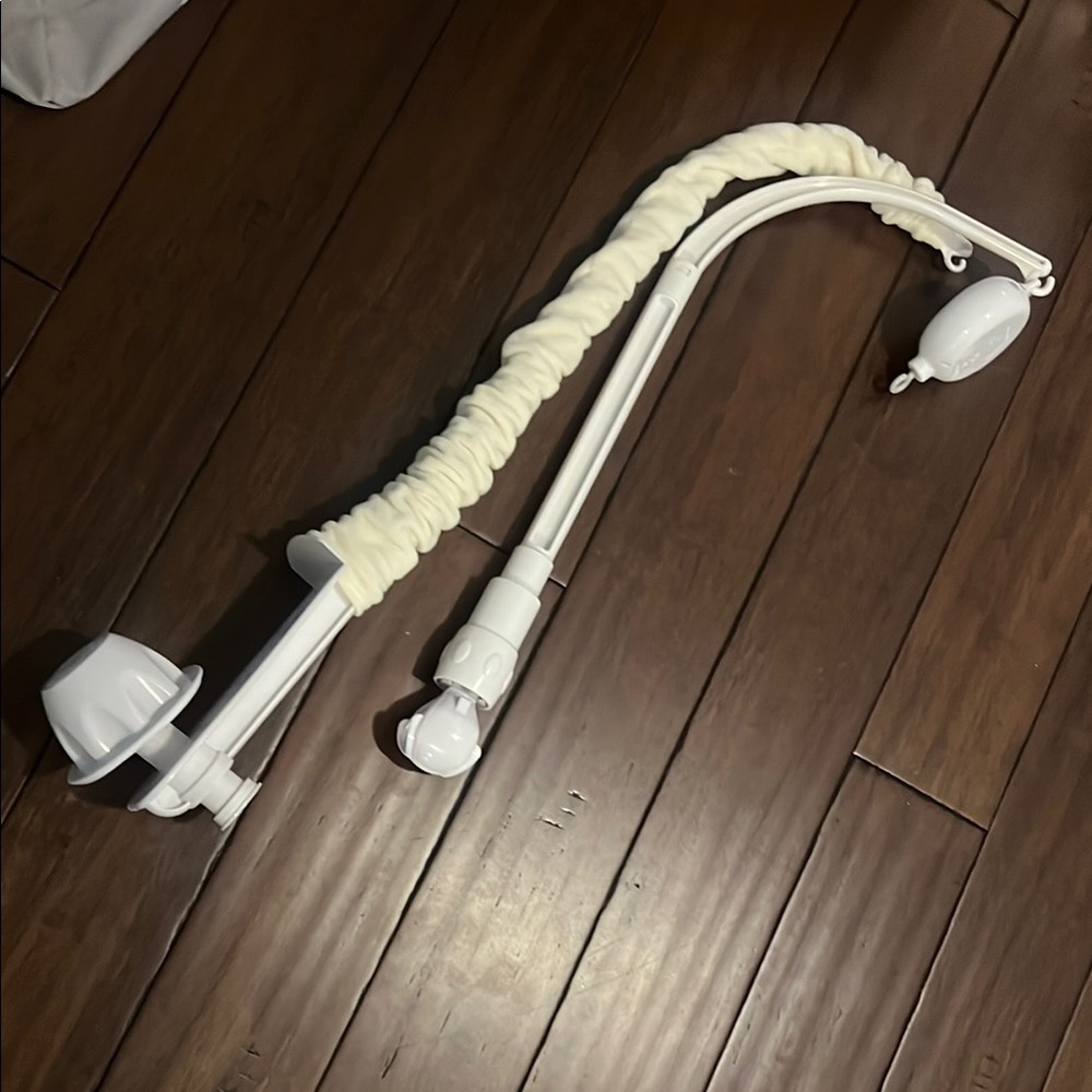 White Adjustable Baby Mobile Arm